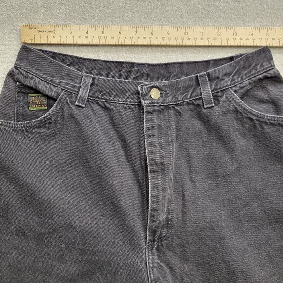 Vintage Wrangler Jeans Women's 15x27 Black Straight High Rise Washed Jeans - Picture 3 of 8